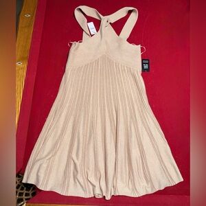 Express Beige Knit Mini Dress